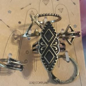 Bohemian Ring Set 6 Rings